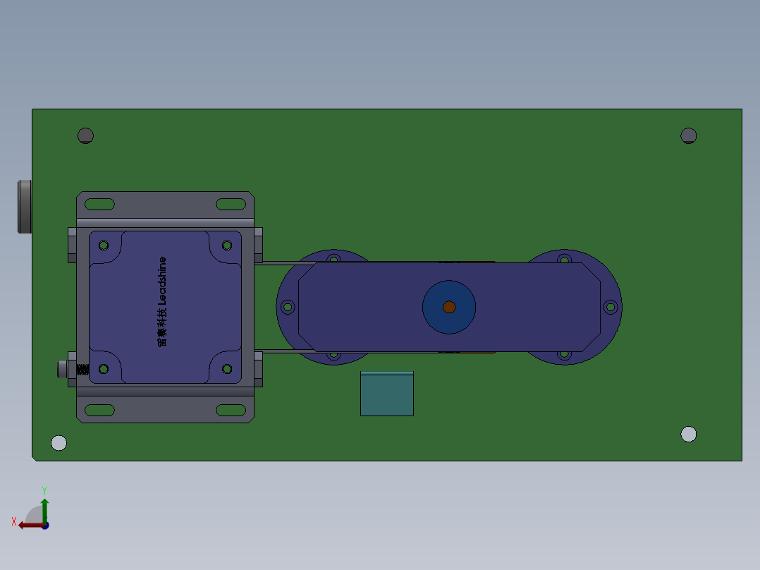 顶升送料机构2（螺母定螺杆动）后视图