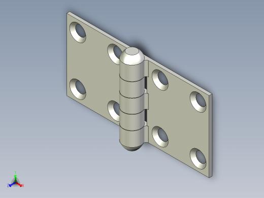 门铰链-Door_Hinge-24x24-4-3.1-1-2正等轴测缩略图