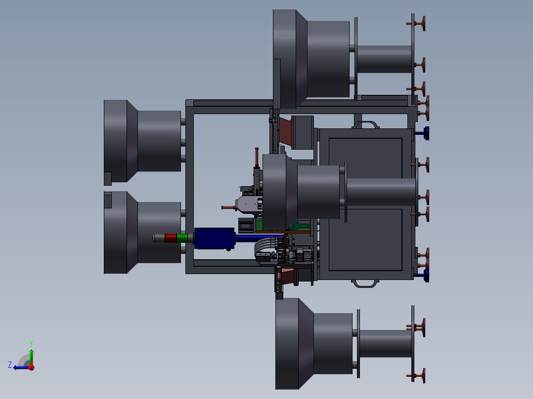 洗发水瓶盖组装机右视图