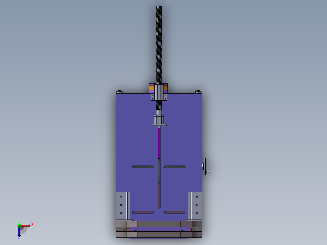 鞋厂层皮切片机俯视图