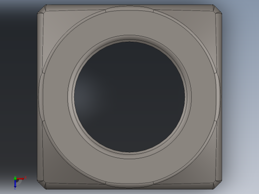 紧固件-Raw Steel SqNut 0.7500俯视缩略图