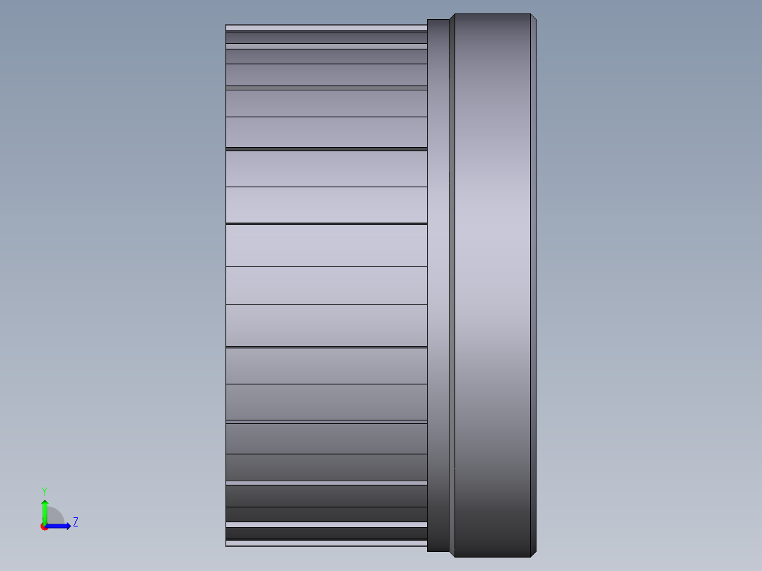13FBIV 联合布什溶剂焊接，公制系列左视图