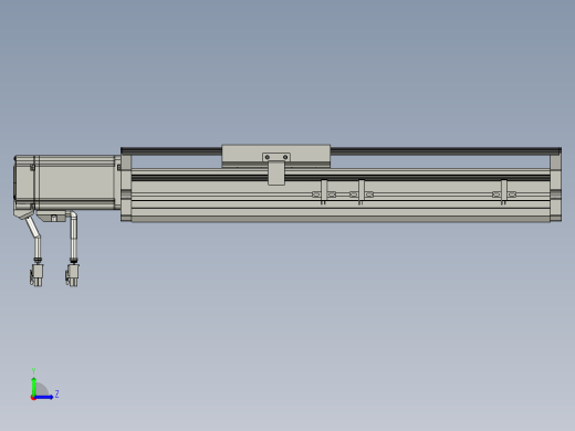 东锦丝杆传动-直线滑台模组DH120-C-200-BC-P400W-C3左视缩略图