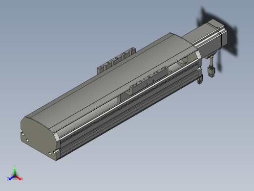 东锦丝杆传动-直线滑台模组DH120-C-200-BC-P400W-C3正等轴测缩略图