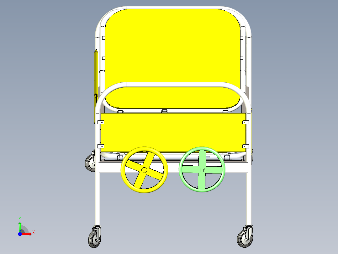 康复床模型图前视图