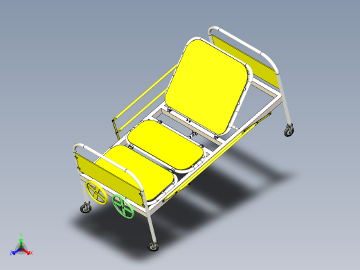 康复床模型图正等轴测缩略图