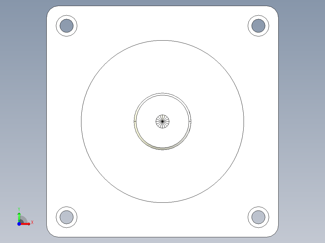 57RN伺服系列精密行星减速机前视图