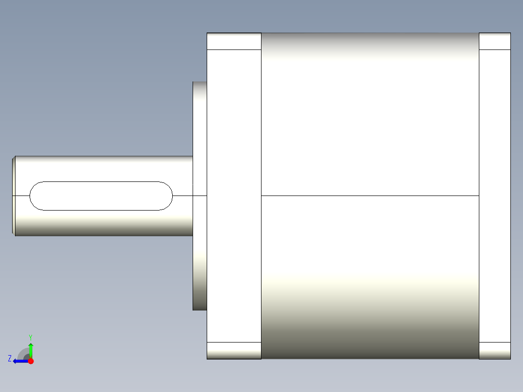 57RN伺服系列精密行星减速机右视图