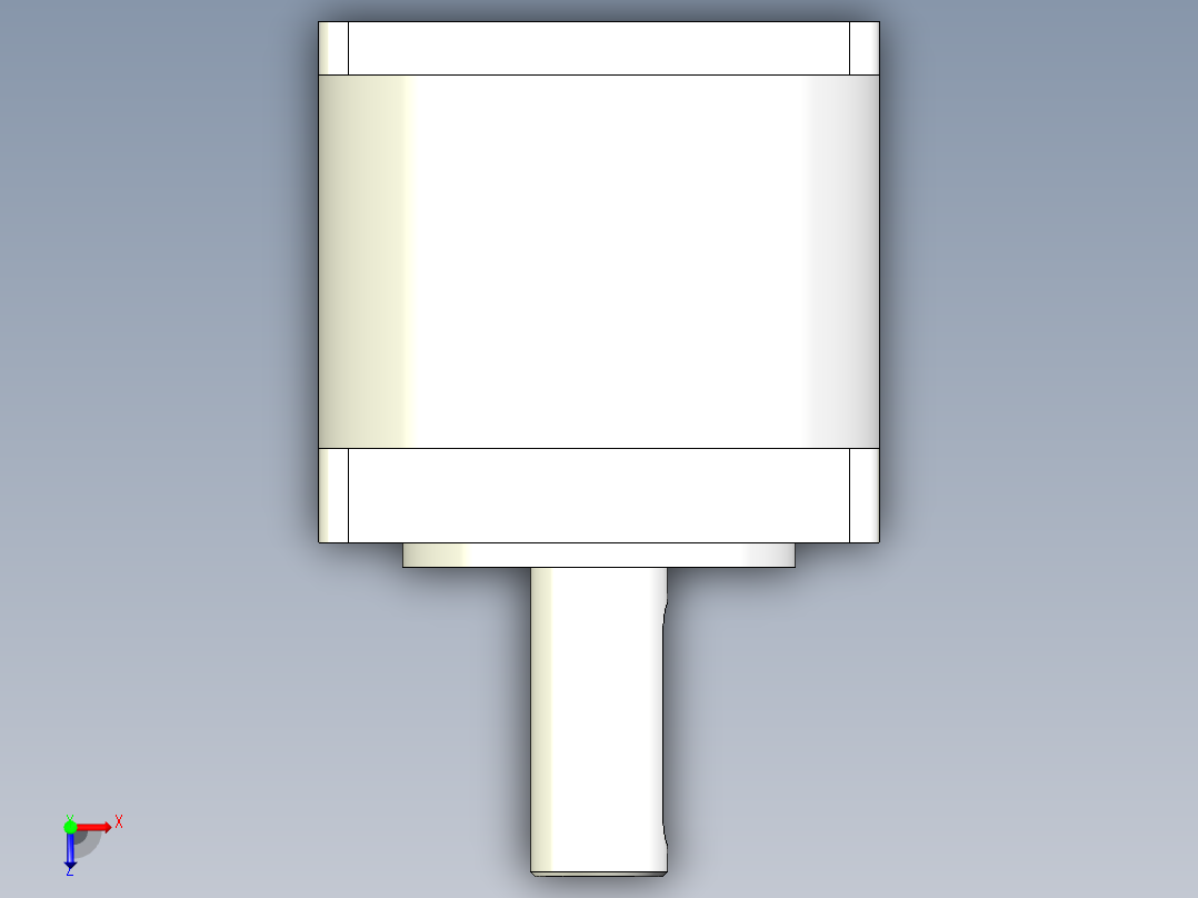 57RN伺服系列精密行星减速机俯视图