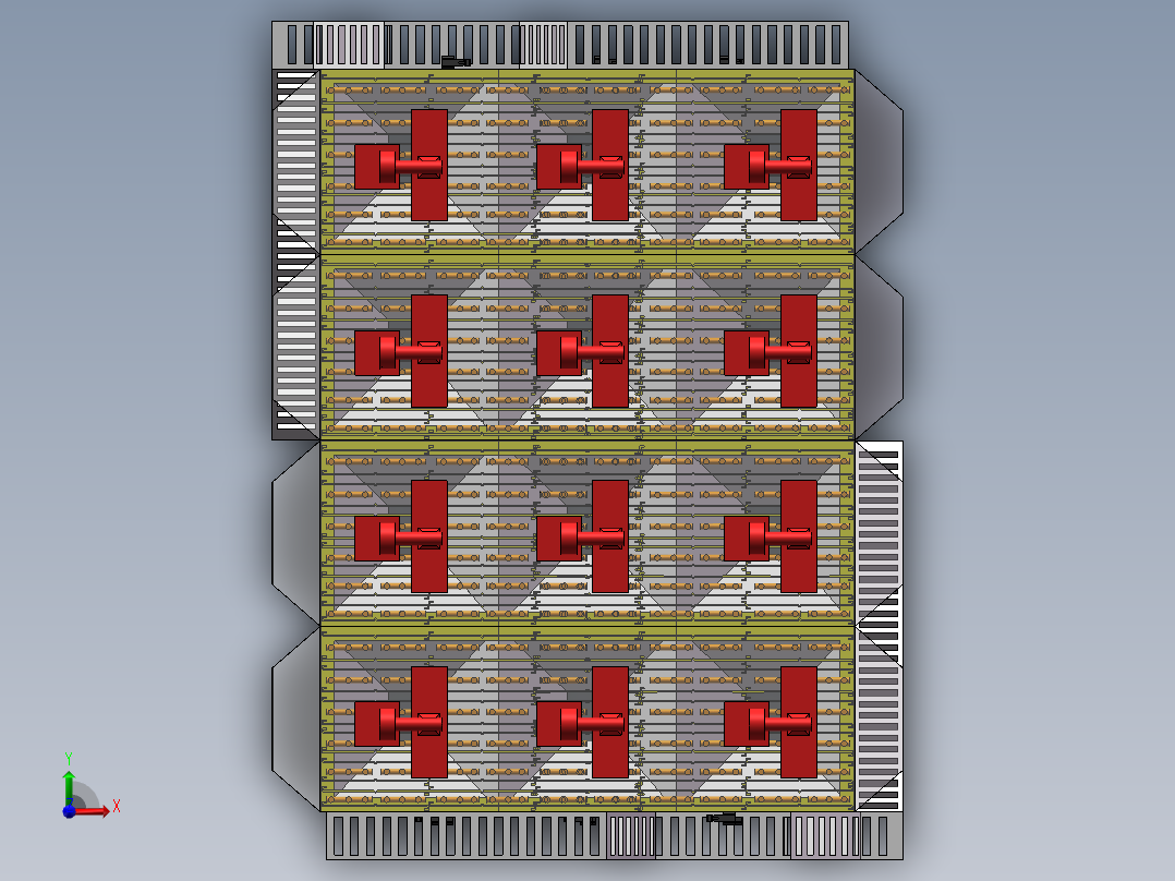 电除尘器模型前视图