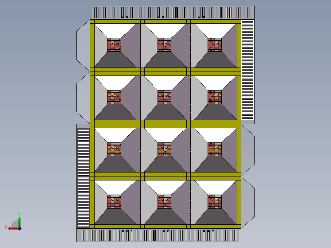 电除尘器模型后视图