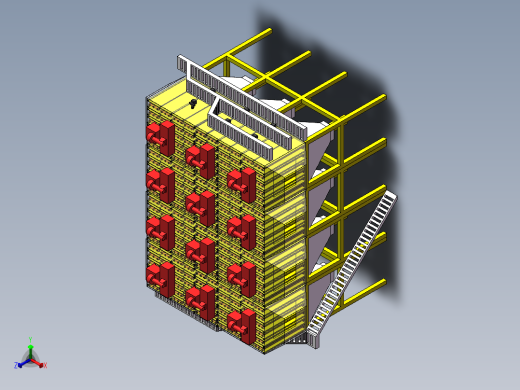 电除尘器模型正等轴测缩略图