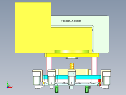 T100HA-A-CNC1笔记本CNC工装夹具三维模型-0423前视缩略图
