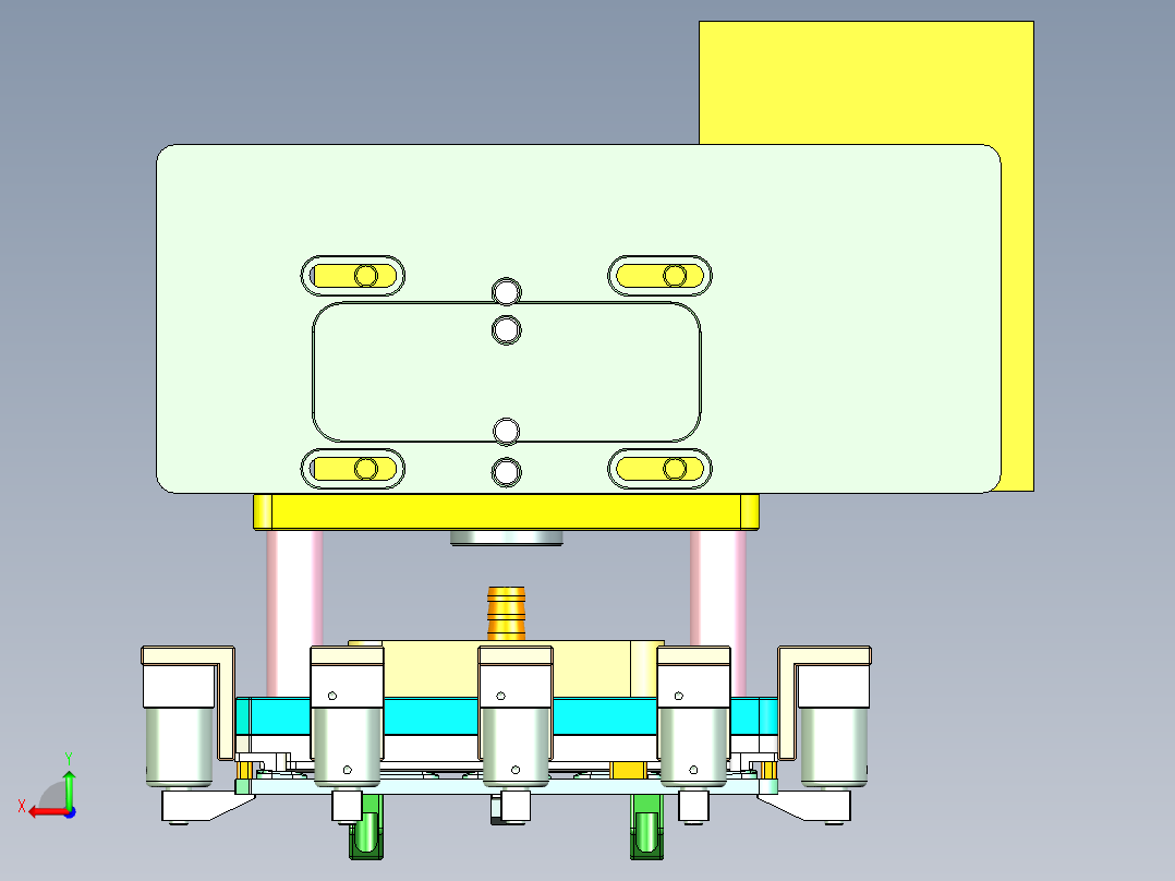 T100HA-A-CNC1笔记本CNC工装夹具三维模型-0423后视图