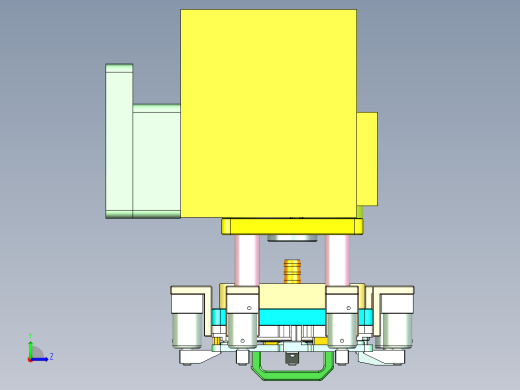 T100HA-A-CNC1笔记本CNC工装夹具三维模型-0423左视缩略图