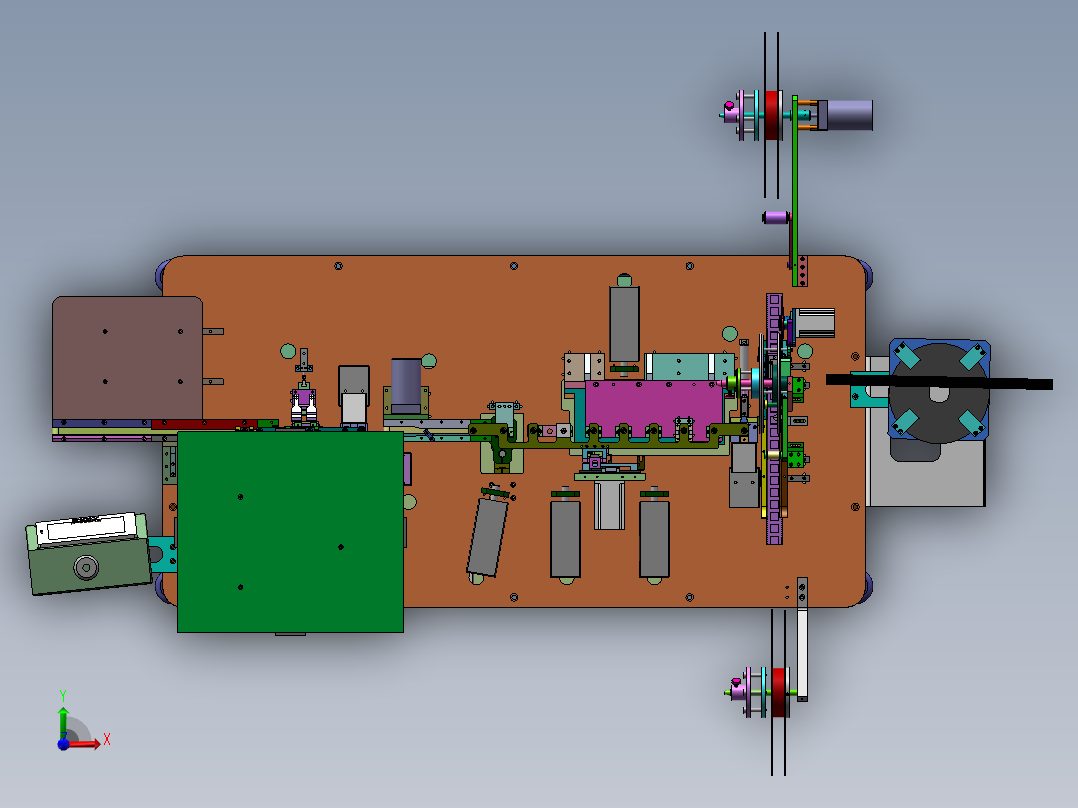 SIM卡检测包装机sw12可编辑前视图