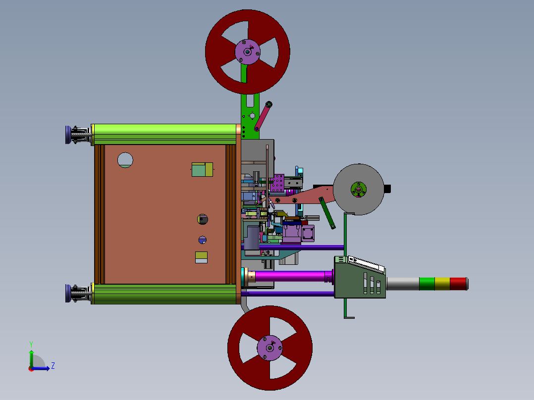 SIM卡检测包装机sw12可编辑左视图