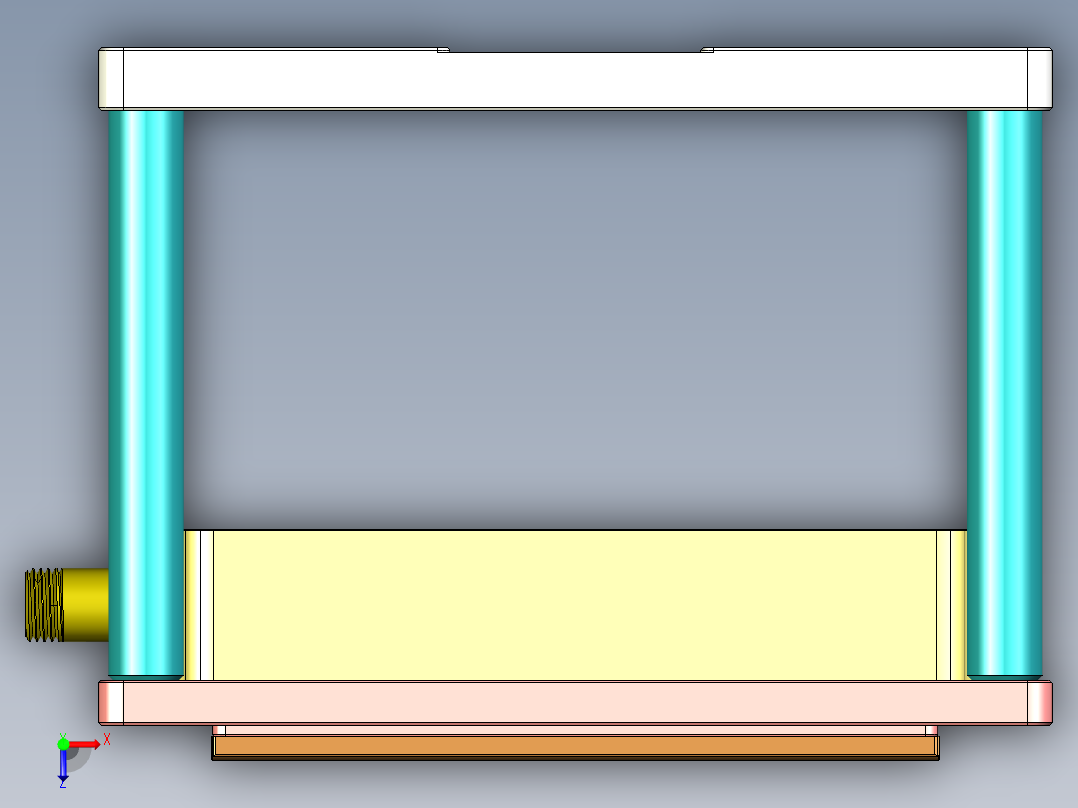 电脑外壳铣外观面治具俯视图