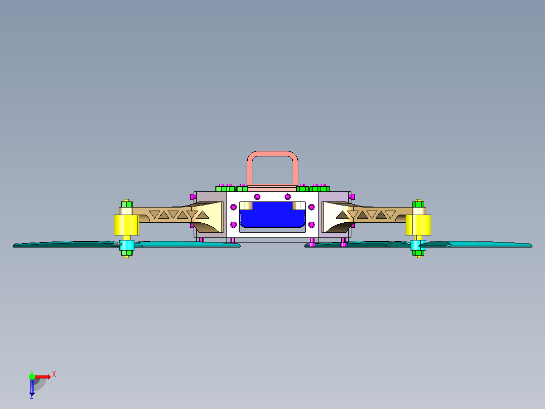 四轴飞行器俯视图