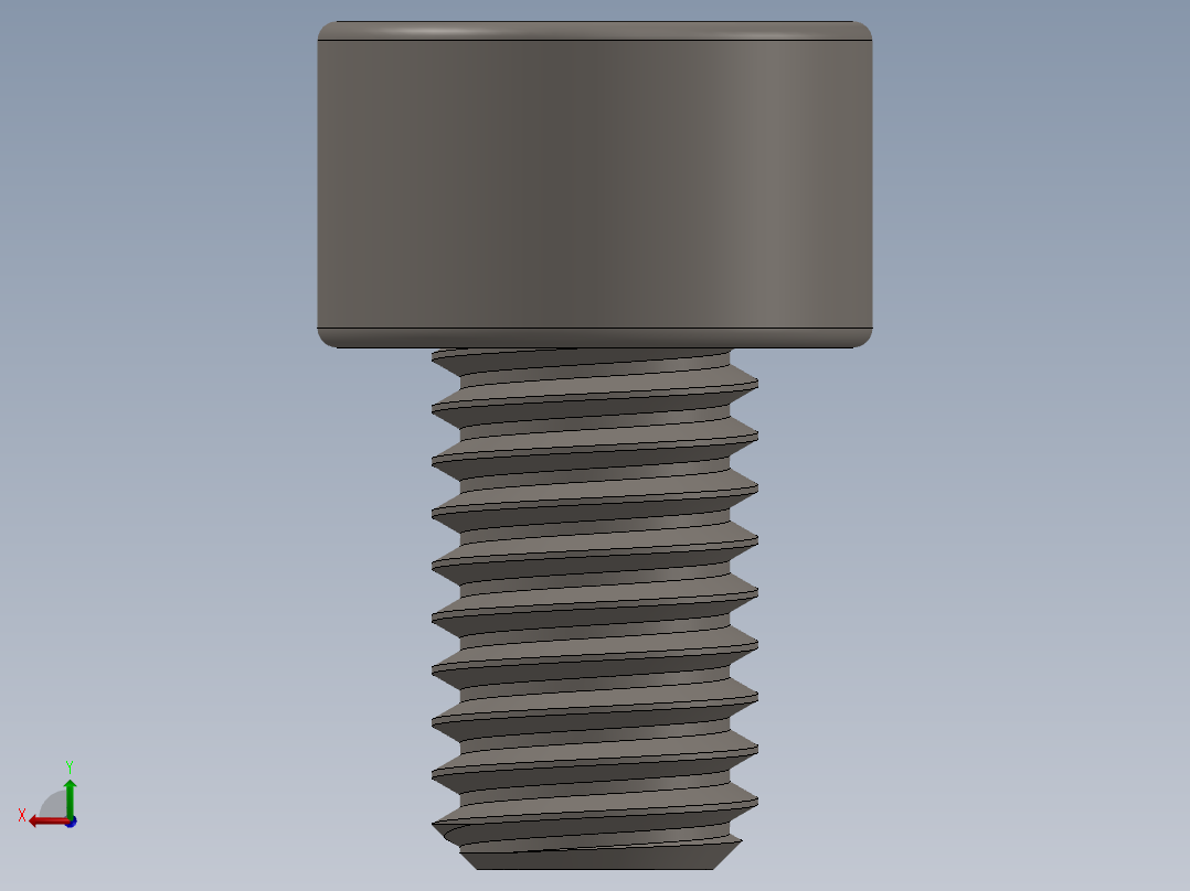 Screw_DIN_912_M5x8F_A2.SLDPRT公制内六角螺钉后视图