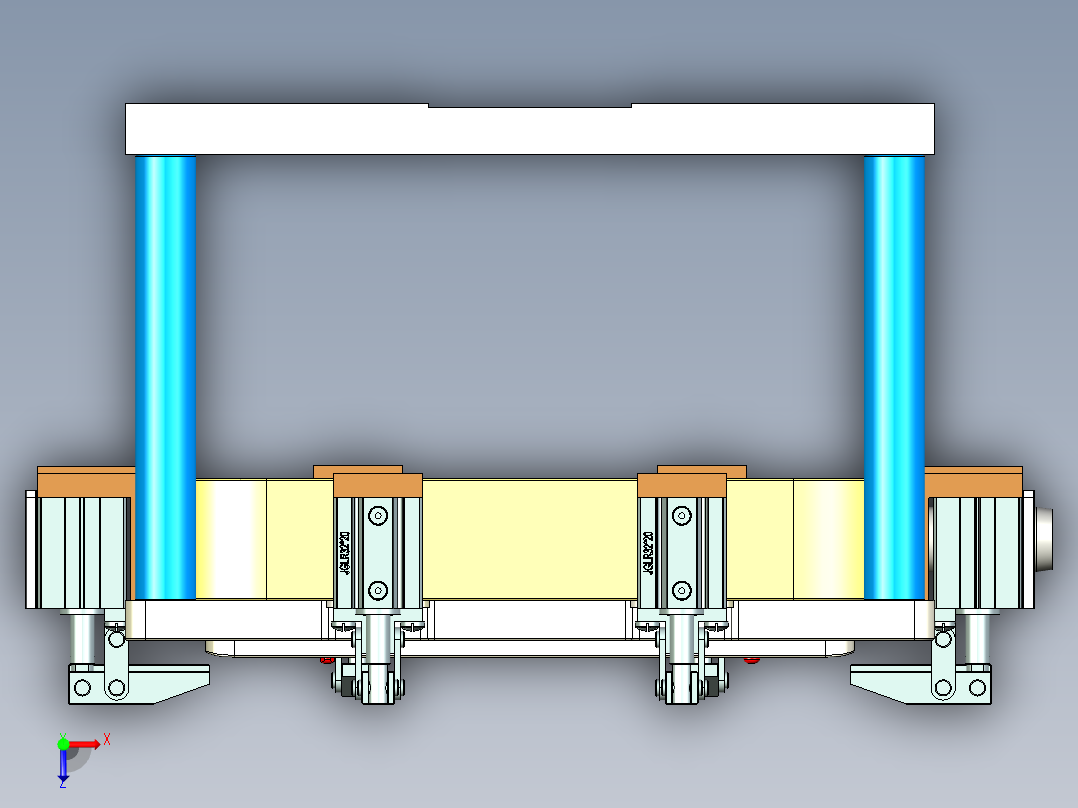 EDB41-C笔记本CNC工装夹具三维模型-CNC3-191113俯视图