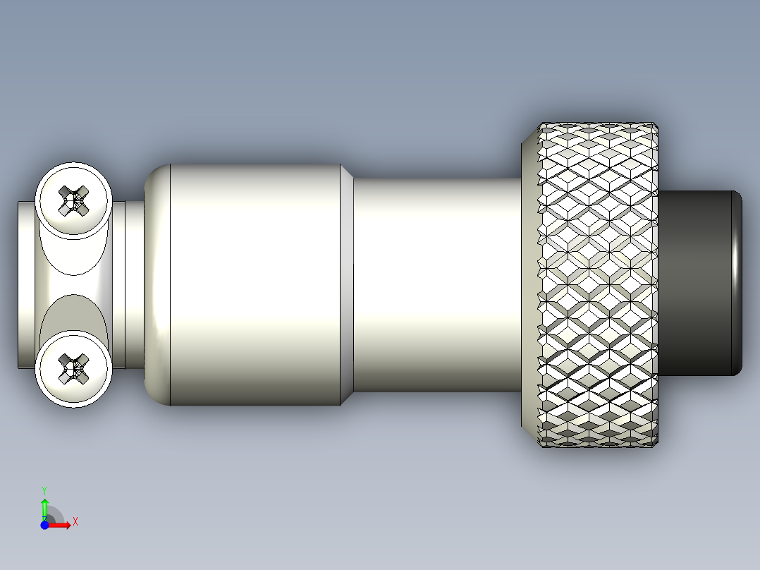 GX12 航空连接器 2、3、4、5、6 和 7 针前视图