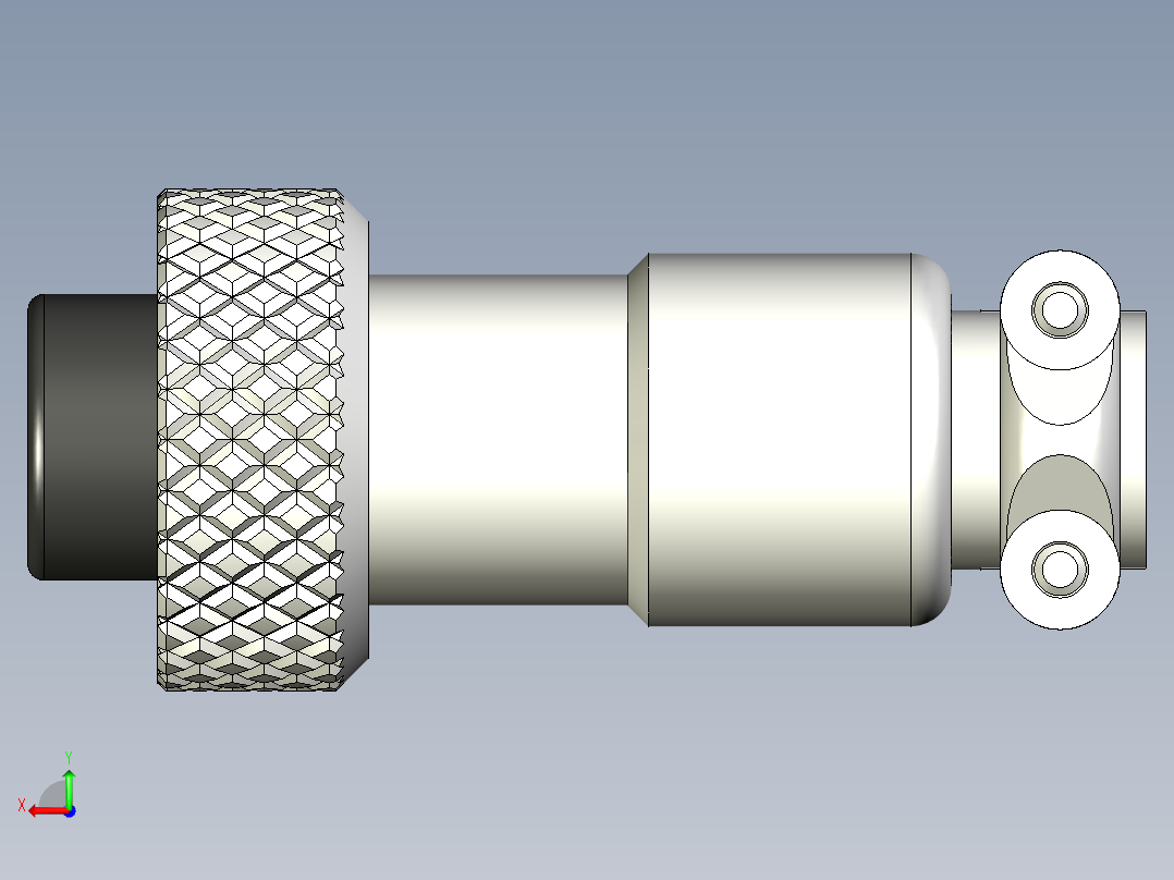 GX12 航空连接器 2、3、4、5、6 和 7 针后视图