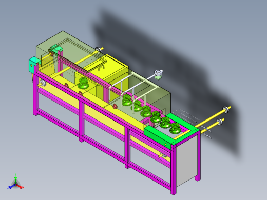 工业自动冲洗设备正等轴测缩略图