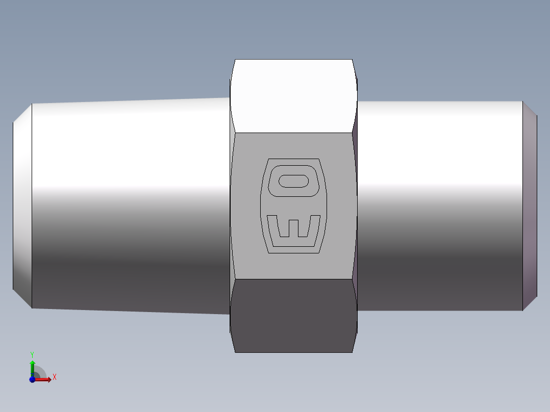 美制锥螺纹、1DN-14-04前视图