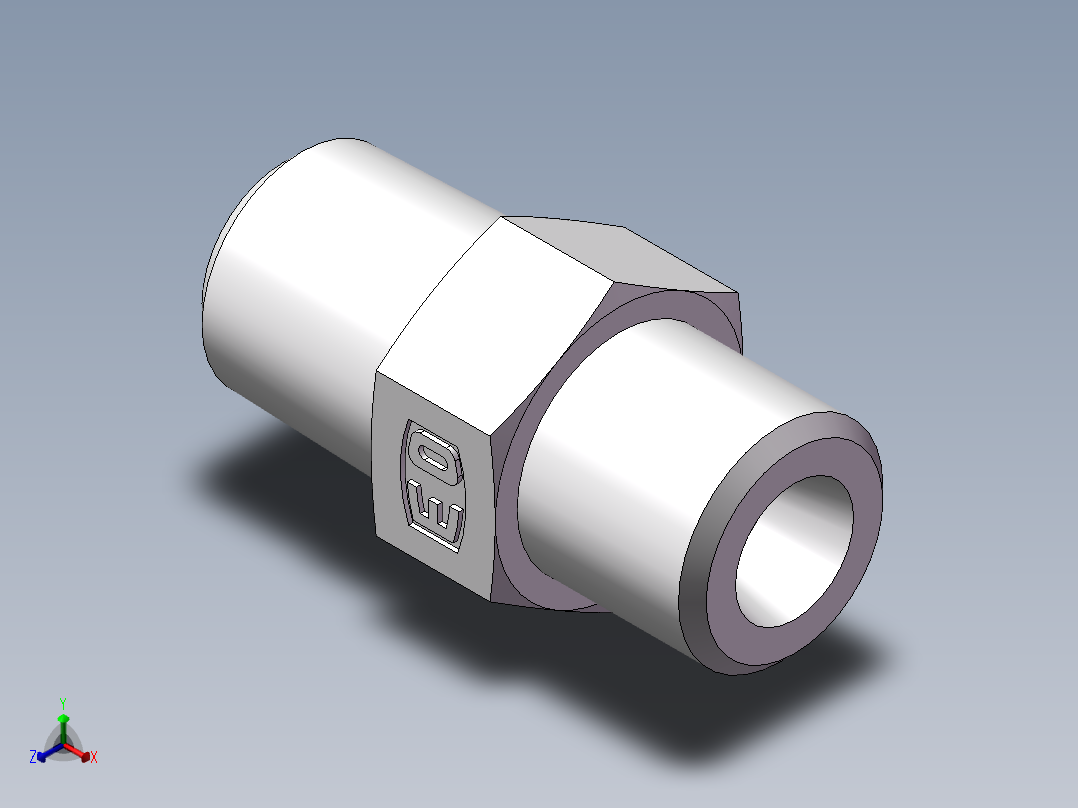 美制锥螺纹、1DN-14-04正等轴测图