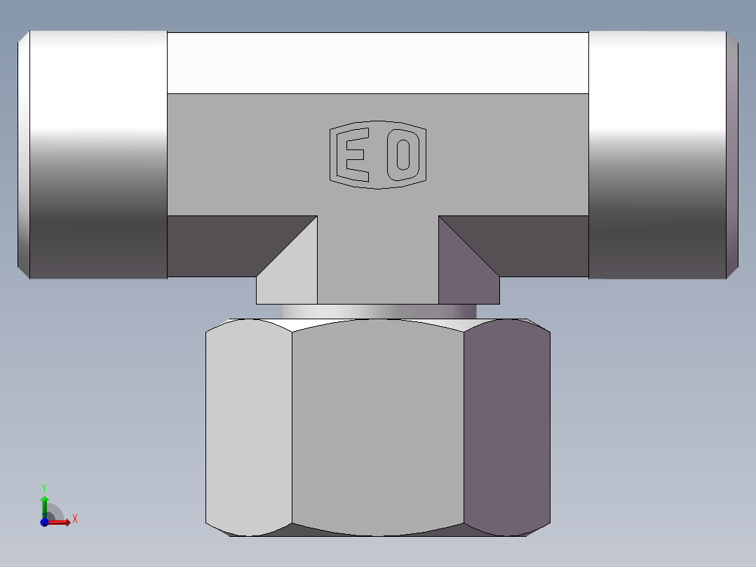 BC+BD 三通组合接头、BD-20前视图