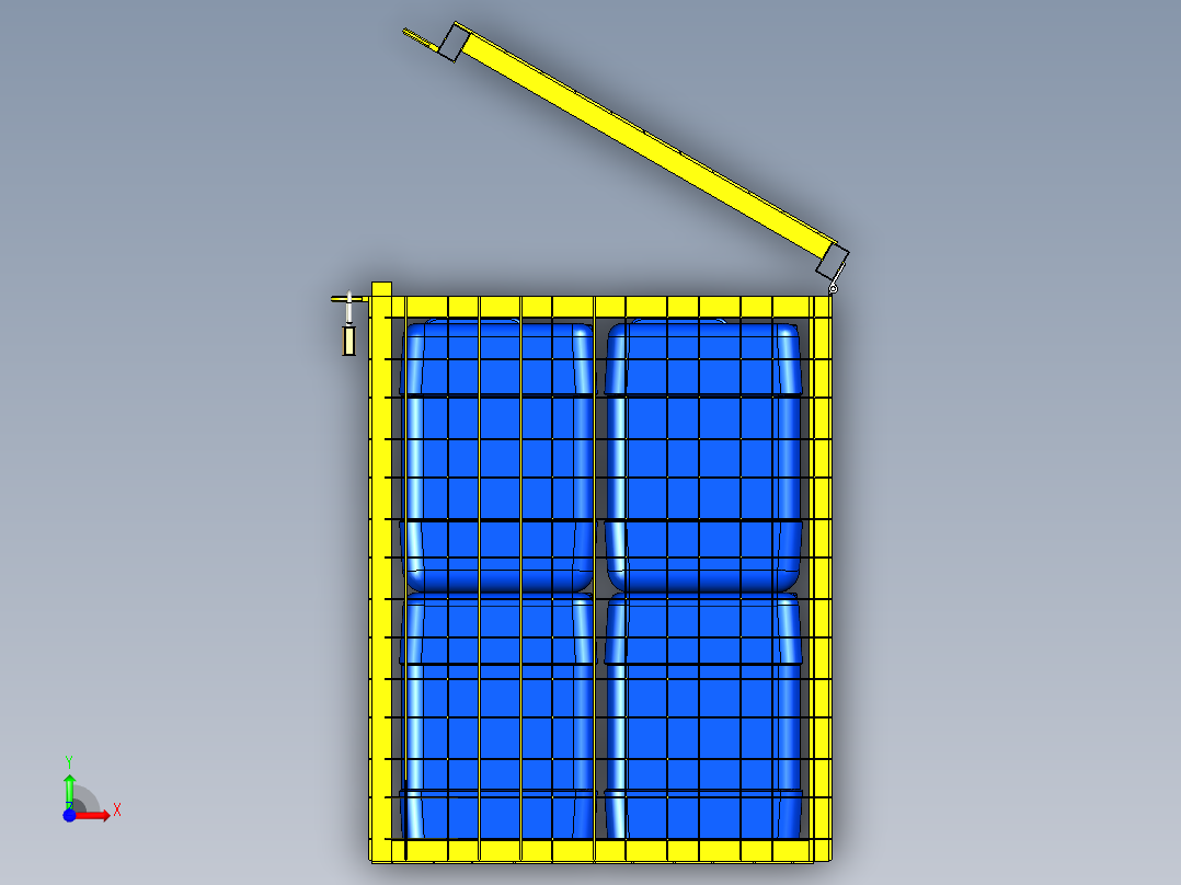 B2005304-储存腐蚀性产品的围栏前视图