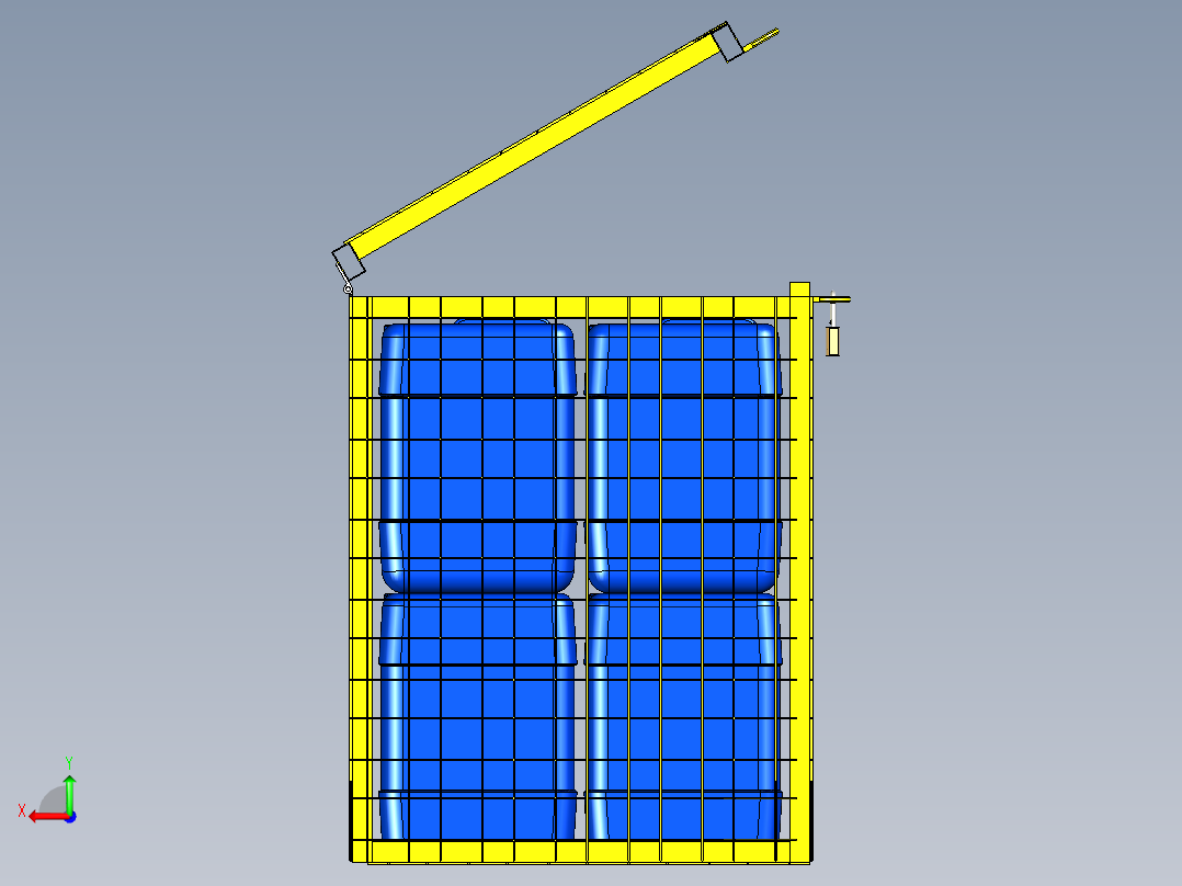 B2005304-储存腐蚀性产品的围栏后视图
