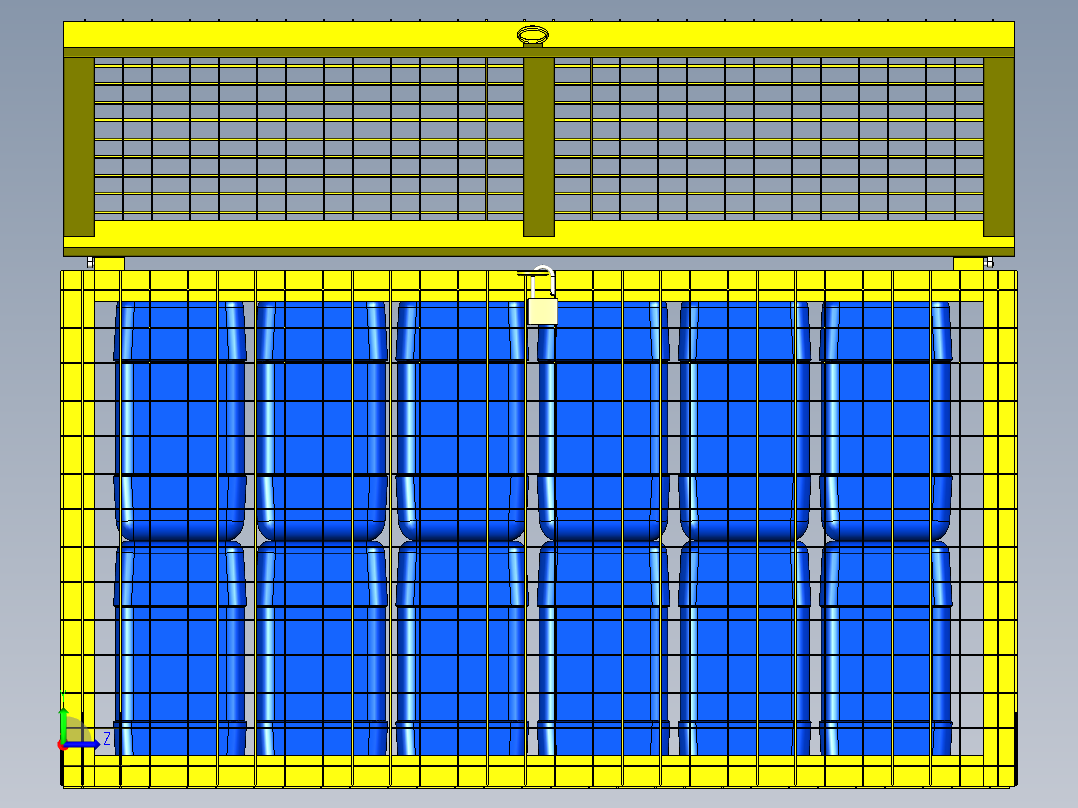 B2005304-储存腐蚀性产品的围栏左视图