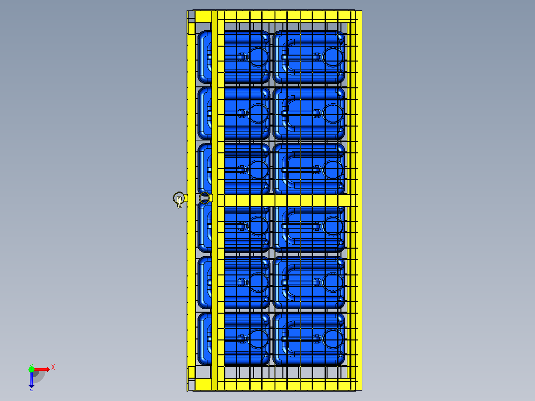 B2005304-储存腐蚀性产品的围栏俯视图