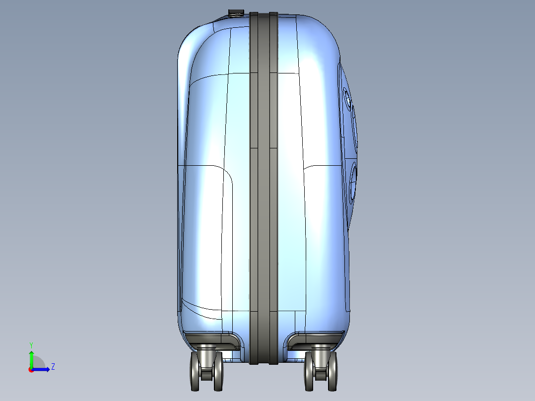 月球系列儿童拉杆箱左视图