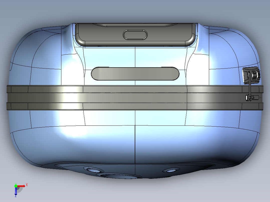 月球系列儿童拉杆箱俯视图