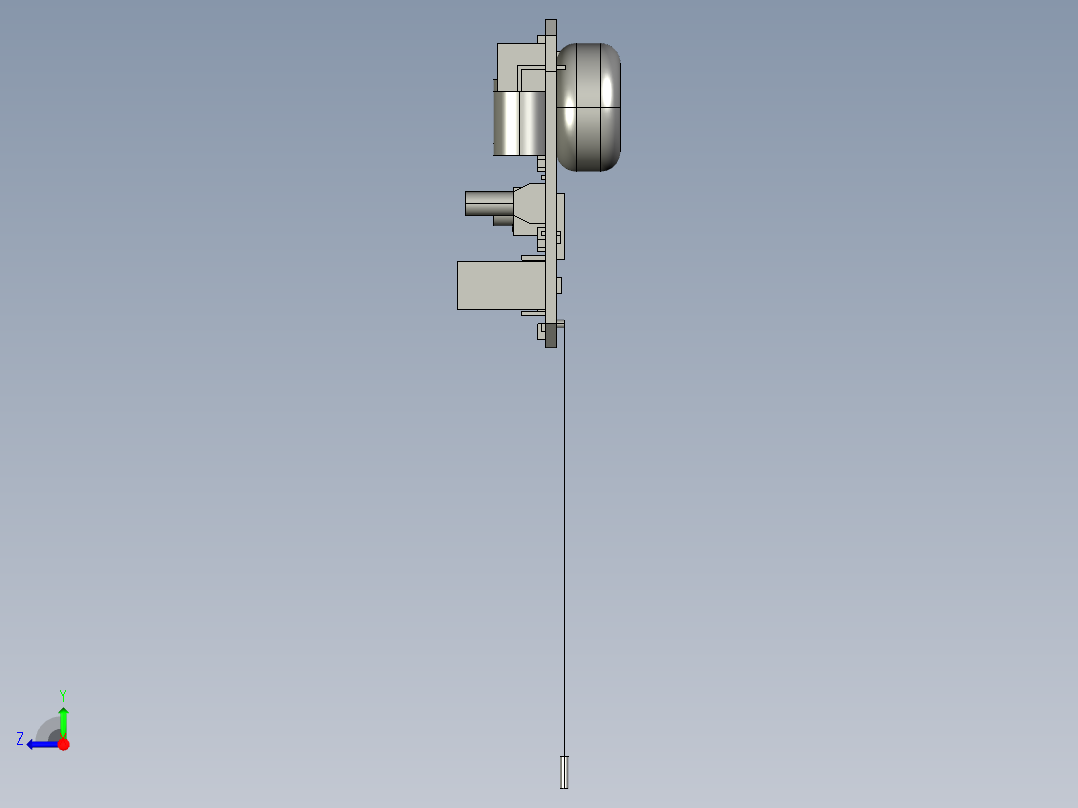A0003133-CR-PD100W-V1.0快速充电移动电源模块右视图