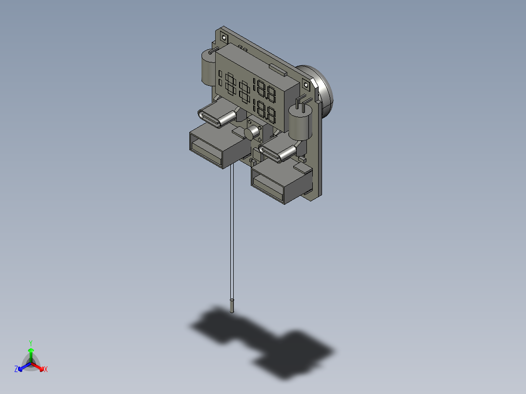 A0003133-CR-PD100W-V1.0快速充电移动电源模块正等轴测图