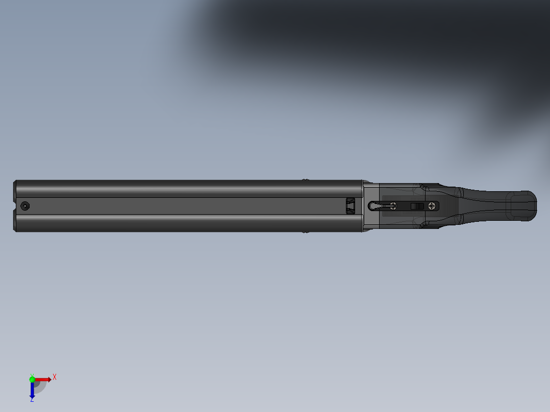 手枪左轮冲锋枪老式狙击步枪设计3D图纸shotgun-mad-max SW STP俯视图