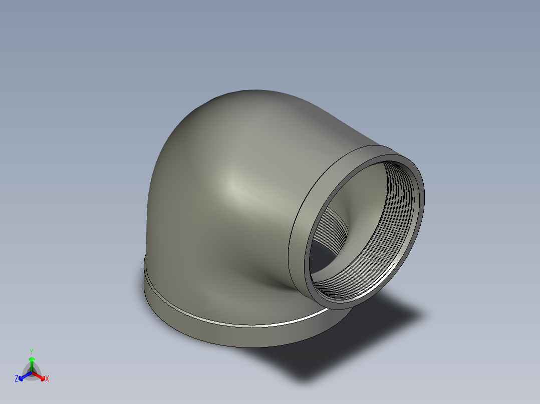 螺纹管弯头-异径内丝 DN100-DN80