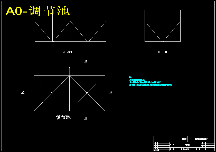 造纸厂废水处理站的工艺设计（含CAD图纸+说明书）