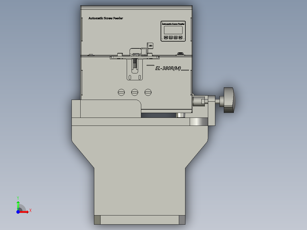 PL-螺丝枪机座前视图