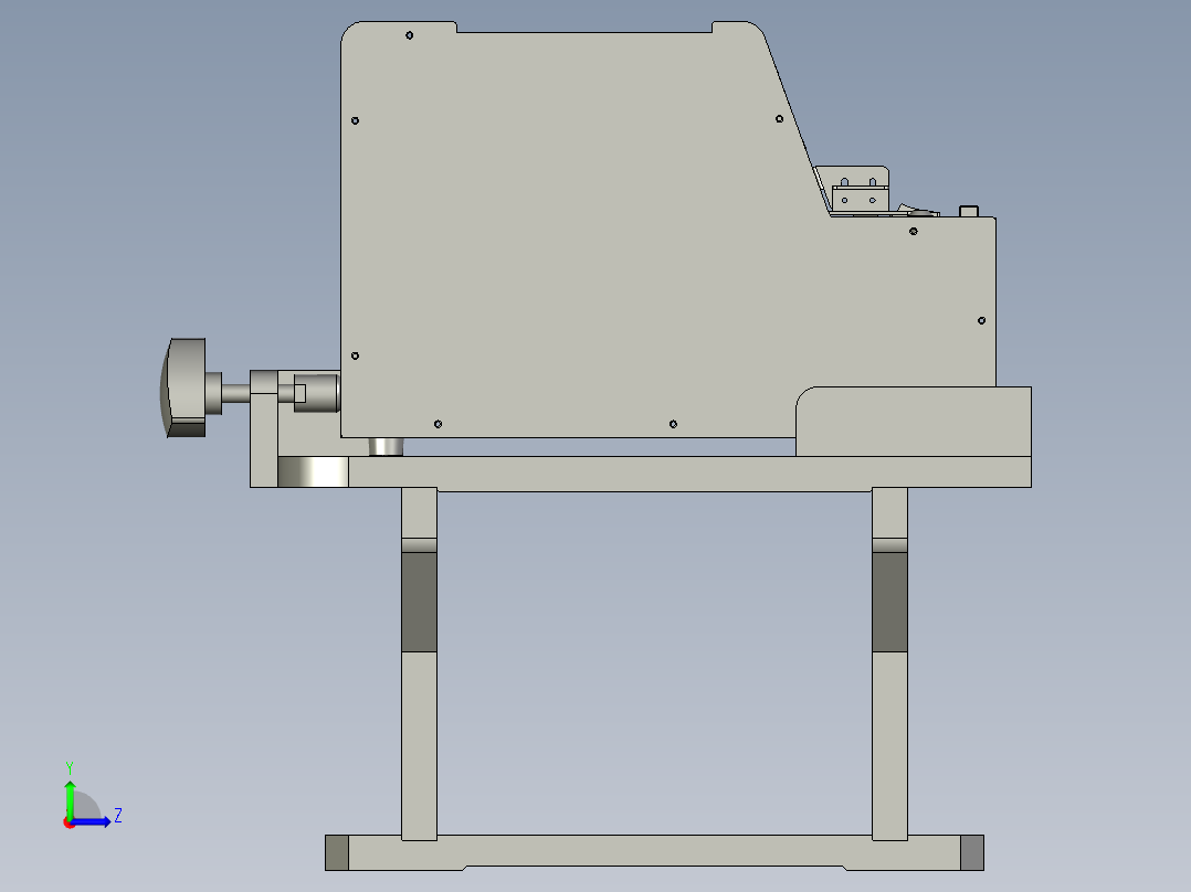 PL-螺丝枪机座左视图