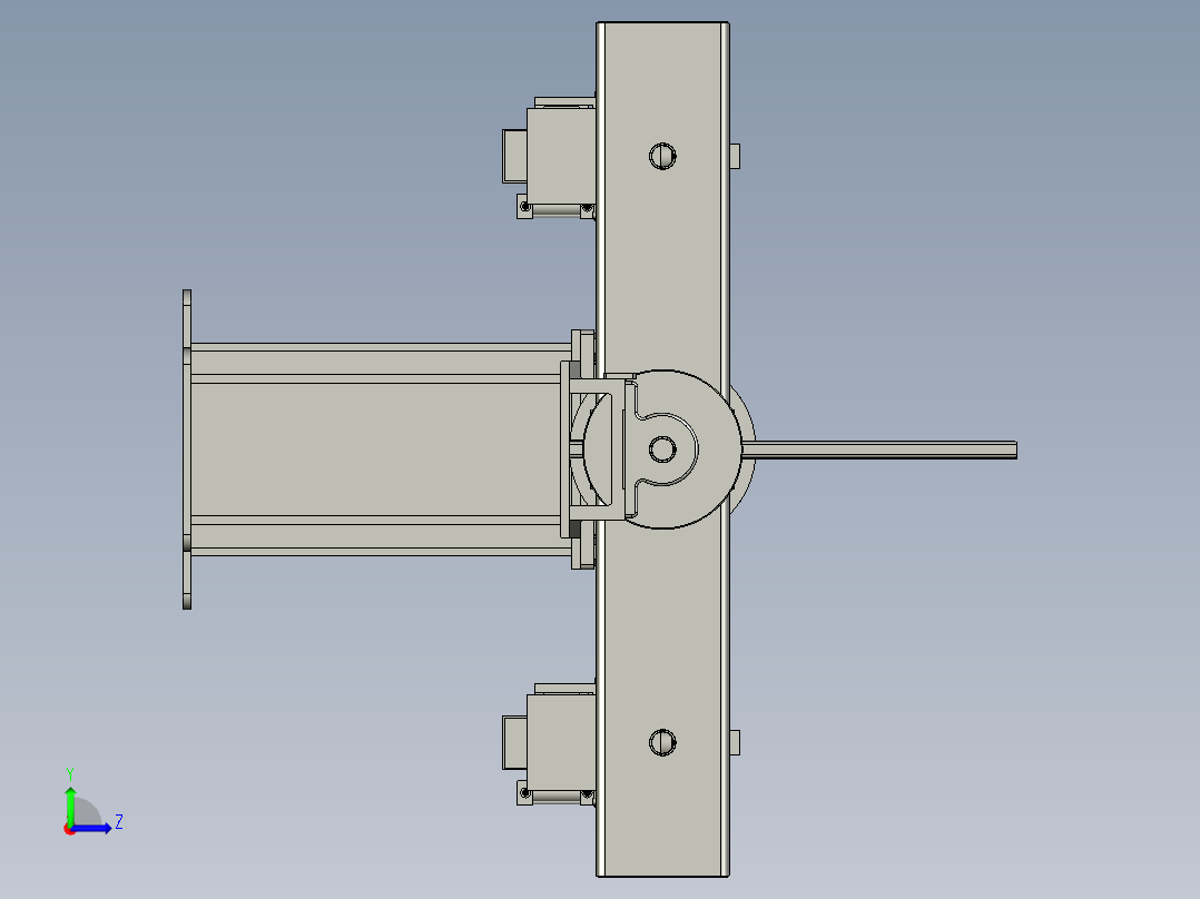 变位机装配2015左视图