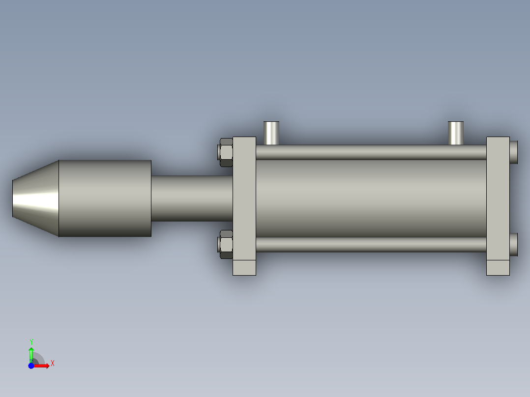 AGV锁紧缸前视图