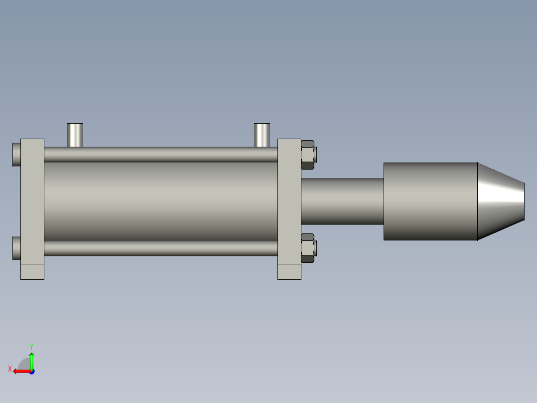 AGV锁紧缸后视图