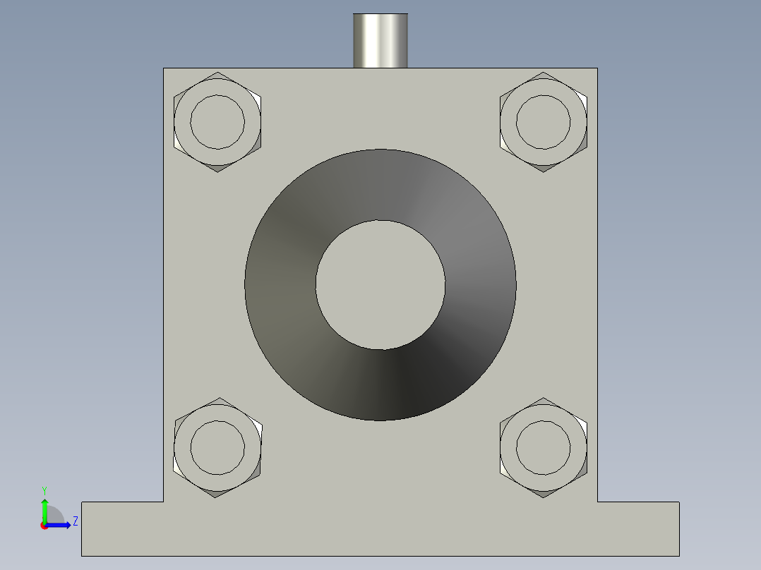 AGV锁紧缸左视图