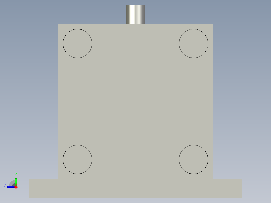 AGV锁紧缸右视图