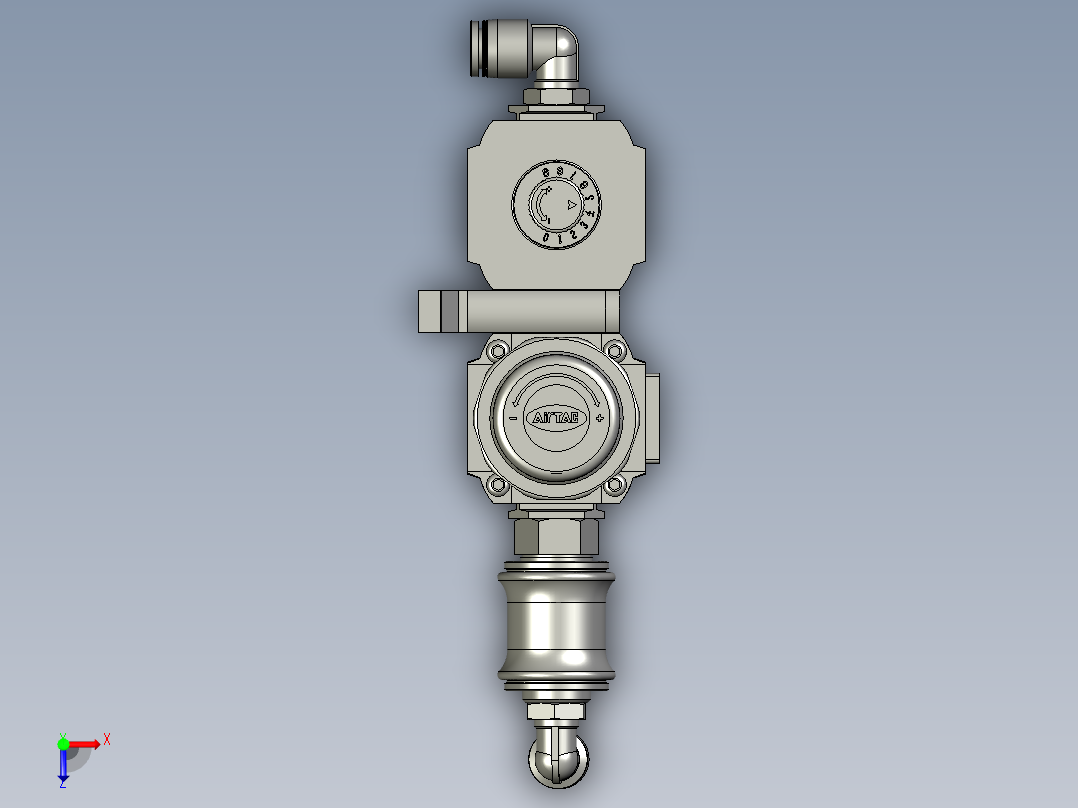 AAGFC300-10-F1气源处理二联件俯视图